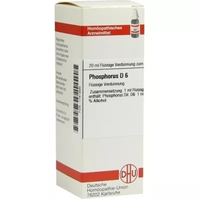 PHOSPHORUS Diluição D 6, 20 ml PHOSPHORUS Diluição D 6, 20 ml