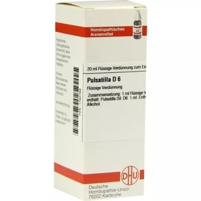PULSATILLA Diluição D 6, 20 ml PULSATILLA Diluição D 6, 20 ml