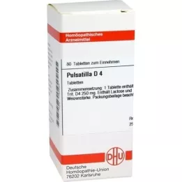 PULSATILLA D 4 comprimidos, 80 unidades