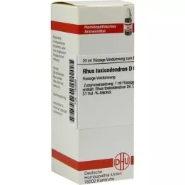 RHUS TOXICODENDRON Diluição D 6, 20 ml