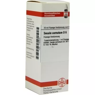 SECALE CORNUTUM Diluição D 6, 20 ml SECALE CORNUTUM Diluição D 6, 20 ml