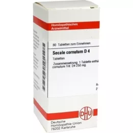 SECALE CORNUTUM D 4 comprimidos, 80 unidades