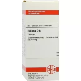 SILICEA D 6 comprimidos, 80 unidades