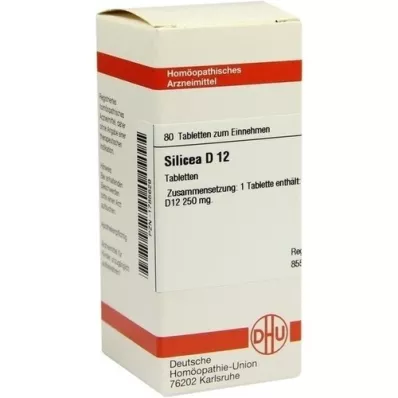 SILICEA D 12 comprimidos, 80 unidades SILICEA D 12 comprimidos, 80 unidades