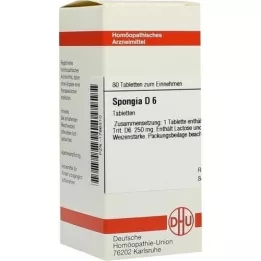 SPONGIA D 6 comprimidos, 80 unidades