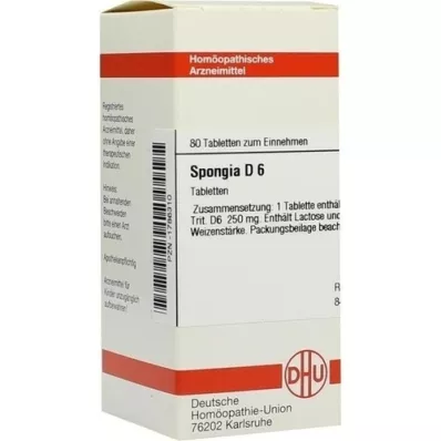 SPONGIA D 6 comprimidos, 80 unidades SPONGIA D 6 comprimidos, 80 unidades