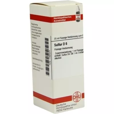 SULFUR Diluição D 6, 20 ml