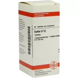 SULFUR D 12 comprimidos, 80 unidades