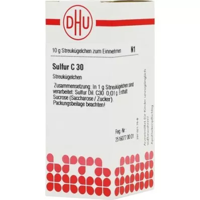 SULFUR C 30 glóbulos, 10 g SULFUR C 30 glóbulos, 10 g