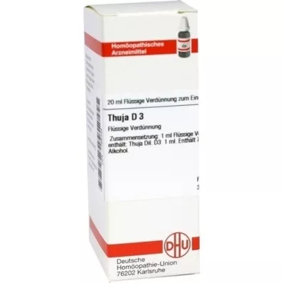 THUJA Diluição D3, 20 ml