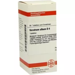 VERATRUM ALBUM D 4 comprimidos, 80 unidades