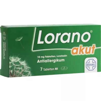 LORANO comprimidos agudos, 7 unidades LORANO comprimidos agudos, 7 unidades