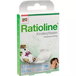 RATIOLINE tiras de gesso infantil, 15 peças