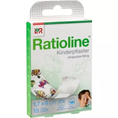 RATIOLINE tiras de gesso infantil, 15 peças