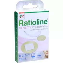 RATIOLINE tiras de gesso sensíveis redondas, 20 peças