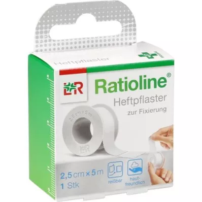 RATIOLINE esparadrapo agudo 2,5 cmx5 m, 1 peça RATIOLINE esparadrapo agudo 2,5 cmx5 m, 1 peça