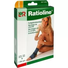 RATIOLINE bandagem ativa de tornozelo tamanho M, 1 peça