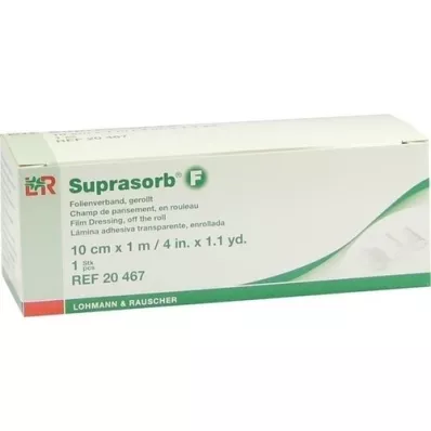 SUPRASORB F Curativo em folha, rolo descontínuo de 10 cm x 1 m, 1 peça