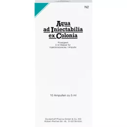 AQUA AD ampolas iniectabilia ex Colonia, 10X5 ml