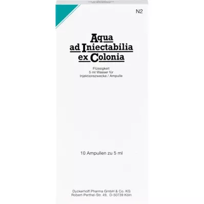 AQUA AD ampolas iniectabilia ex Colonia, 10X5 ml