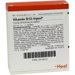 VITAMIN B12 INJEEL Ampolas, 10 unid