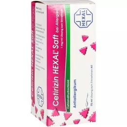 CETIRIZIN HEXAL Suco para alergias, 75 ml