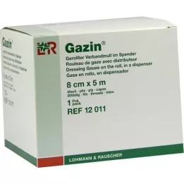 GAZIN Gaze atadura 8 cmx5 m enrolada 4 vezes, 1 peça