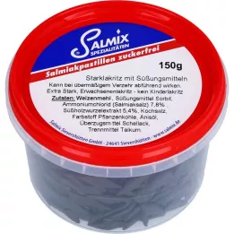 SALMIX Pastilhas de Salmiac sem açúcar, 150 g