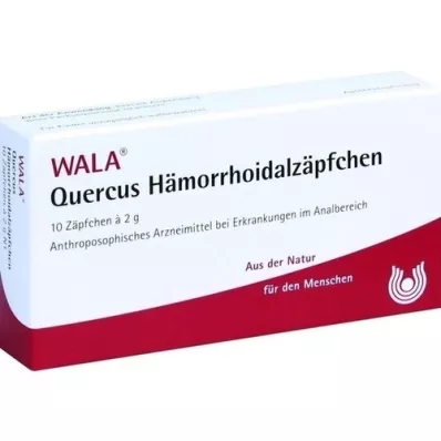 QUERCUS SUPOSITÓRIOS HEMORROIDAIS, 10X2 g QUERCUS SUPOSITÓRIOS HEMORROIDAIS, 10X2 g