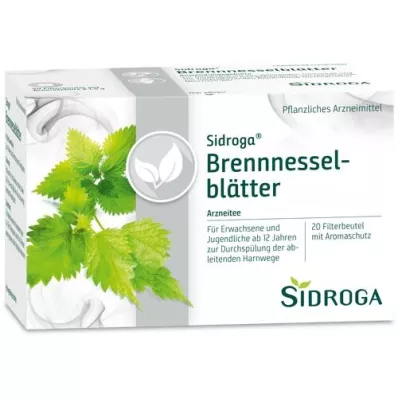 SIDROGA Saco de filtro de chá de folhas de urtiga, 20X1,5 g