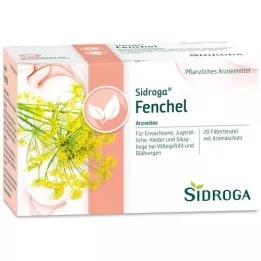 SIDROGA Sacos de filtro para chá de erva-doce, 20X2,0 g