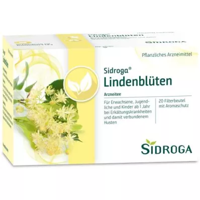 SIDROGA Sacos de filtro para chá de flor de tília, 20X1,8 g SIDROGA Sacos de filtro para chá de flor de tília, 20X1,8 g
