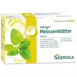 SIDROGA Sacos de filtro para chá de folhas de Melissa, 20X1,5 g