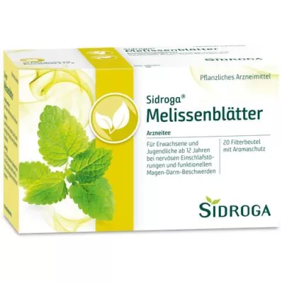 SIDROGA Sacos de filtro para chá de folhas de Melissa, 20X1,5 g SIDROGA Sacos de filtro para chá de folhas de Melissa, 20X1,5 g