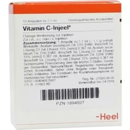 VITAMIN C INJEEL Ampolas, 10 unid