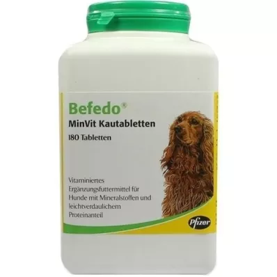 BEFEDO Comprimidos mastigáveis MinVit para cães, 180 peças BEFEDO Comprimidos mastigáveis MinVit para cães, 180 peças