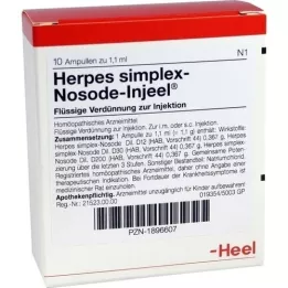 HERPES SIMPLEX Ampolas Nosode Injeel, 10 unid