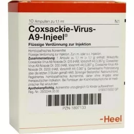 COXSACKIE-Ampolas Virus A9 Injeel, 10 unidades