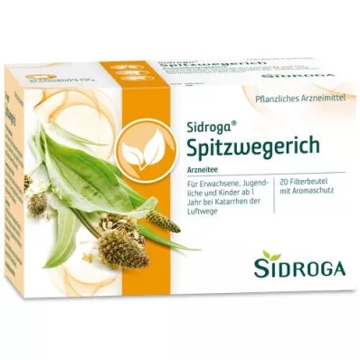 SIDROGA Sacos de filtro de chá de banana Ribwort, 20X1,4 g SIDROGA Sacos de filtro de chá de banana Ribwort, 20X1,4 g