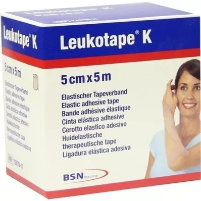 LEUKOTAPE Tricotar 5 cm cor de pele, 1 peça
