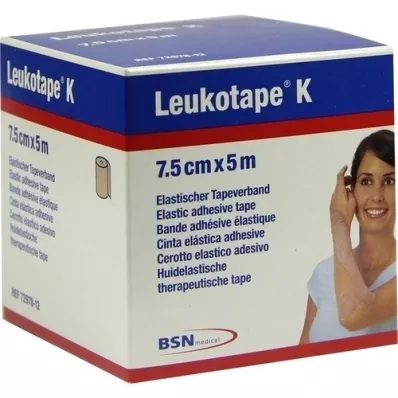 LEUKOTAPE M 7,5 cm cor da pele, 1 peça