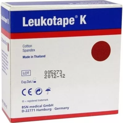 LEUKOTAPE M 2,5 cm vermelho, 1 unid
