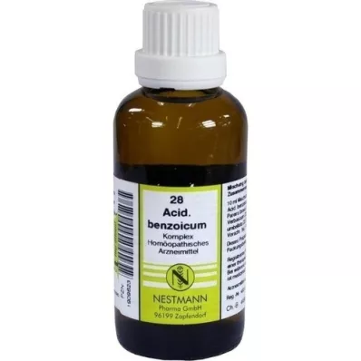 ACIDUM BENZOICUM KOMPLEX Diluição No.28, 50 ml ACIDUM BENZOICUM KOMPLEX Diluição No.28, 50 ml