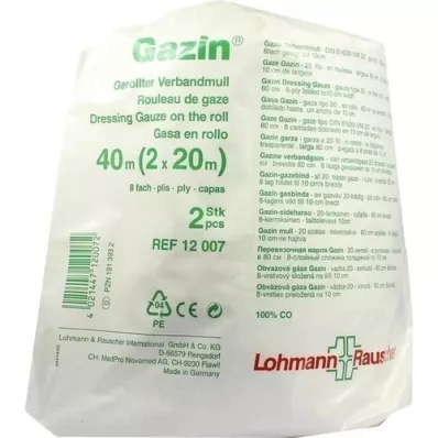 GAZIN Gaze atlética 10 cmx40 m 8 dobras, 1 peça