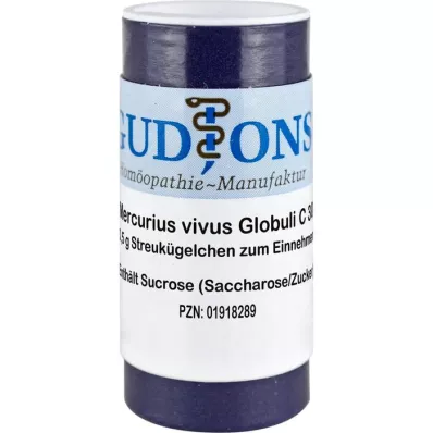 MERCURIUS VIVUS Glóbulos de dose única C 30, 0,5 g MERCURIUS VIVUS Glóbulos de dose única C 30, 0,5 g