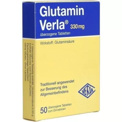 GLUTAMIN VERLA comprimidos revestidos, 50 unidades