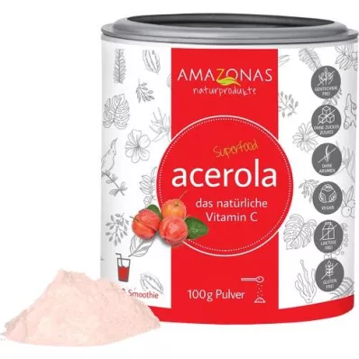 ACEROLA Vitamina C 100% natural em pó, 100 g ACEROLA Vitamina C 100% natural em pó, 100 g