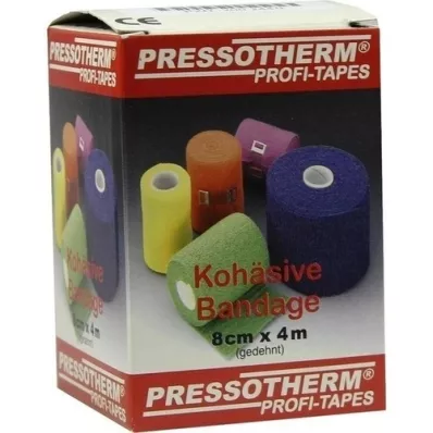 PRESSOTHERM Bandagem coesiva 8 cmx4 m azul, 1 un PRESSOTHERM Bandagem coesiva 8 cmx4 m azul, 1 un