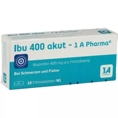 IBU 400 comprimidos revestidos por película akut-1A Pharma, 10 unidades