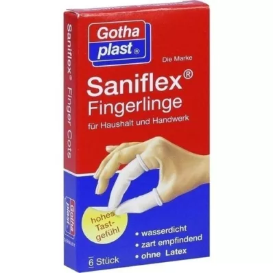 SANIFLEX Apoios para os dedos, 6 peças SANIFLEX Apoios para os dedos, 6 peças